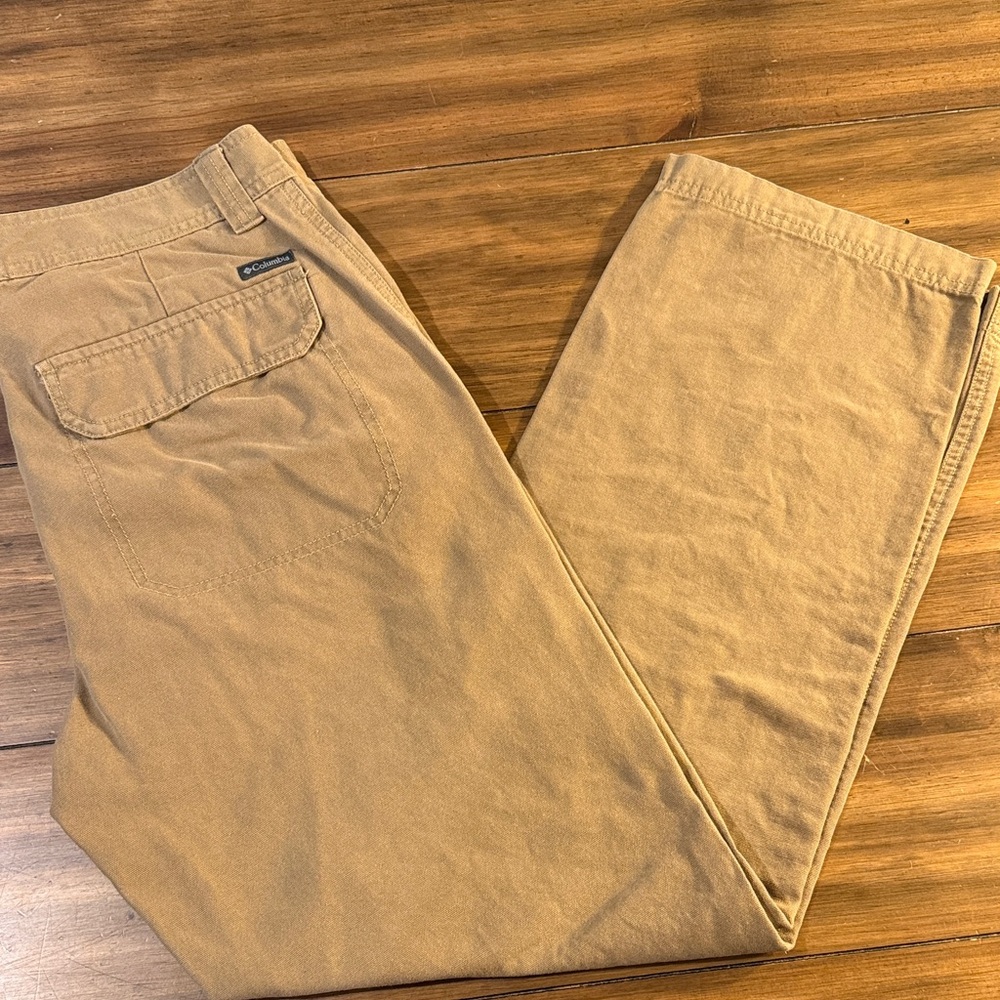 Columbia Omni-Shade Regular Fit Textured Pants 100% Cotton